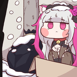 This is a pixiv picture whose title is 추운 겨울날의 뽀삐.