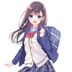 This is a pixiv picture whose title is 制服女子.