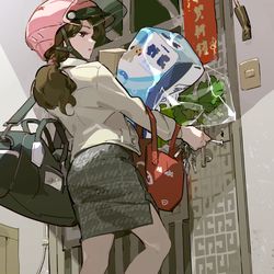 This is a pixiv picture whose title is 滿載而歸 II / 大漁II.
