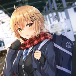 This is a pixiv picture whose title is 「……おはよ」.