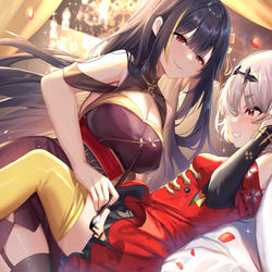 This is a pixiv picture whose title is 调教.