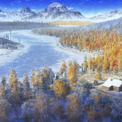 This is a pixiv picture whose title is Birch Forest in the North.