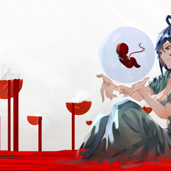 This is a pixiv picture whose title is Hermit.