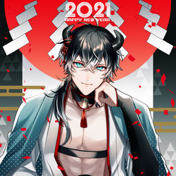 This is a pixiv picture whose title is 新年.