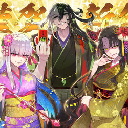 This is a pixiv picture whose title is 2021年賀（FGO）.