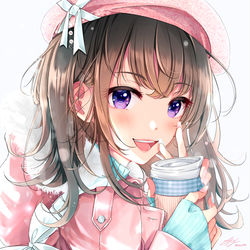 This is a pixiv picture whose title is ホットドリンク.
