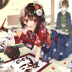 This is a pixiv picture whose title is 描き初めぐみん！.