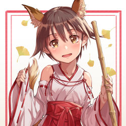 This is a pixiv picture whose title is 巫女藤さん.