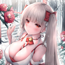 This is a pixiv picture whose title is 巫女フォーミダブル.