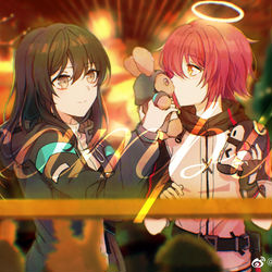 This is a pixiv picture whose title is ウサギキス.