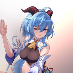 This is a pixiv picture whose title is 祈愿甘雨.