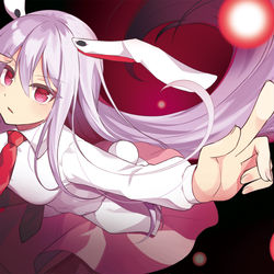 This is a pixiv picture whose title is 「幻朧月睨(ルナティックレッドアイズ)」.