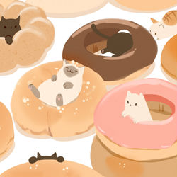 This is a pixiv picture whose title is ドーニャッツ.
