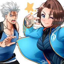 This is a pixiv picture whose title is DMC（バージル）ちょい詰め.