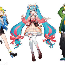 This is a pixiv picture whose title is 初音ミク in ナンジャタウン 2020.