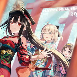 This is a pixiv picture whose title is 2021.