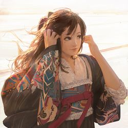 This is a pixiv picture whose title is 怀石浪屿.