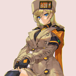 This is a pixiv picture whose title is GGSTミリアちゃん(オーバーニー).
