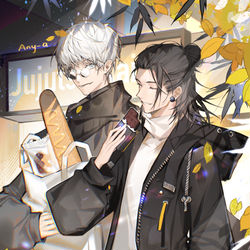 This is a pixiv picture whose title is 🍫🥖🕶️.