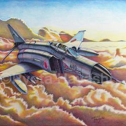 This is a pixiv picture whose title is Everlasting spook（F-4EJ改）.