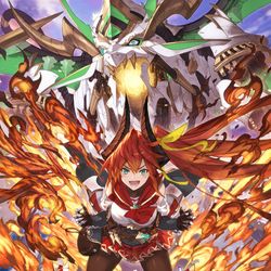 This is a pixiv picture whose title is 極炎のドラグーン・ローラ.