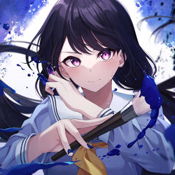 This is a pixiv picture whose title is この涙も悔しさも、私だけの色になるから.