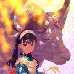 This is a pixiv picture whose title is 2021.
