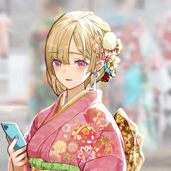 This is a pixiv picture whose title is 成人式で久しぶりに会ったガール.