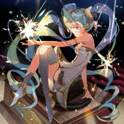 This is a pixiv picture whose title is 初音ミクシンフォニー.