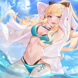 This is a pixiv picture whose title is 水着サレン.