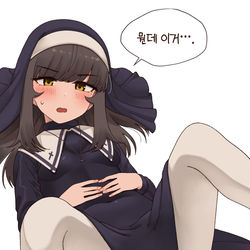 This is a pixiv picture whose title is 수녀 누리.