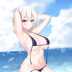 This is a pixiv picture whose title is シリアス.