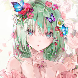 This is a pixiv picture whose title is 個展「明日、こもれび」.