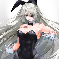 This is a pixiv picture whose title is 最前線バニー.