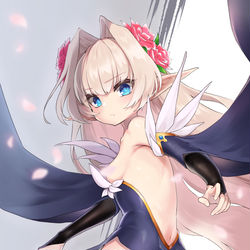 This is a pixiv picture whose title is フローラルエルフ.