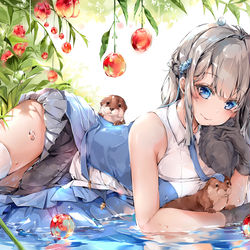 This is a pixiv picture whose title is カワウソ.