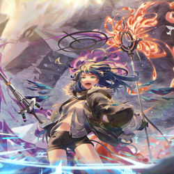 This is a pixiv picture whose title is 時間の神.