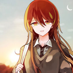 This is a pixiv picture whose title is また明日.