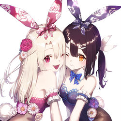 This is a pixiv picture whose title is イリヤ&美遊　バニーver.