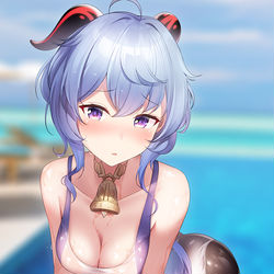 This is a pixiv picture whose title is 甘雨.