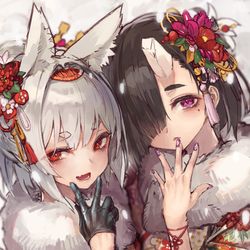 This is a pixiv picture whose title is 2021.