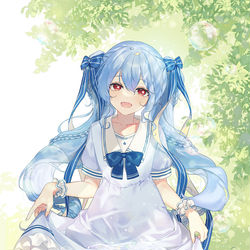 This is a pixiv picture whose title is 💙.