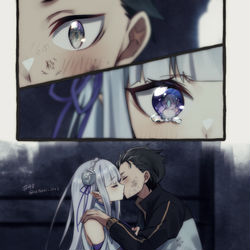 This is a pixiv picture whose title is 「嫌ならよけろ」⚠️リゼロアニメ40話ネタバレ⚠️.