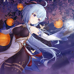 This is a pixiv picture whose title is 甘雨.