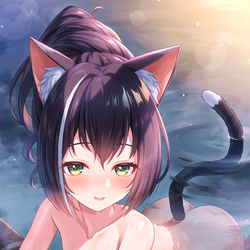 This is a pixiv picture whose title is しっとりジューシーな温泉キャルちゃん.