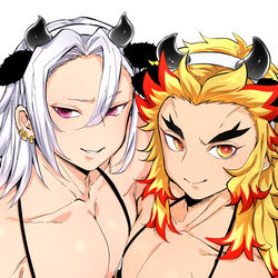 This is a pixiv picture whose title is 牛コスの柱.