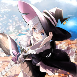 This is a pixiv picture whose title is 灰の魔女.