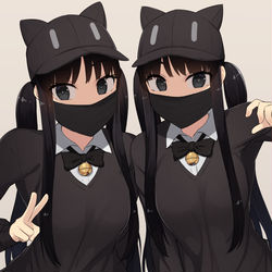 This is a pixiv picture whose title is ねこっぽい姉弟.