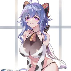 This is a pixiv picture whose title is 甘雨 <3.