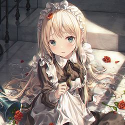 This is a pixiv picture whose title is ドジっ子メイド.